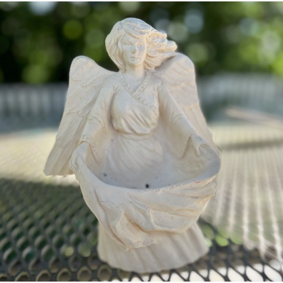 Goose Creek 1994 Angel Wall/Pole Garden Pocket Planter Resin Holiday Boho Celtic - Picture 2 of 8